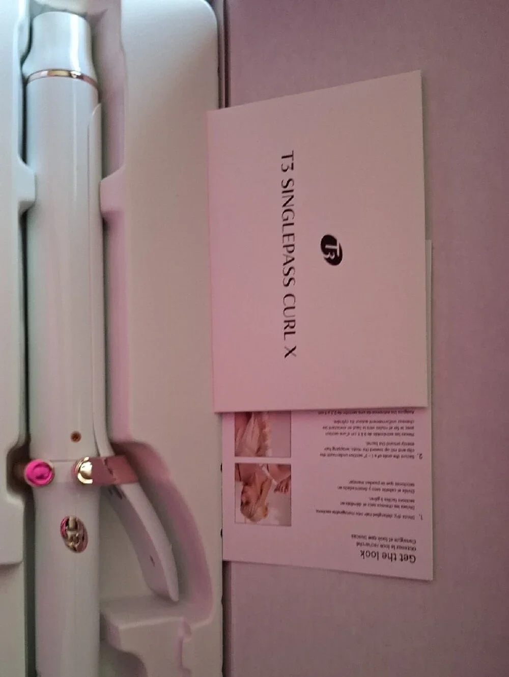 T3 White and Rose Gold SinglePass Curl X 1.25